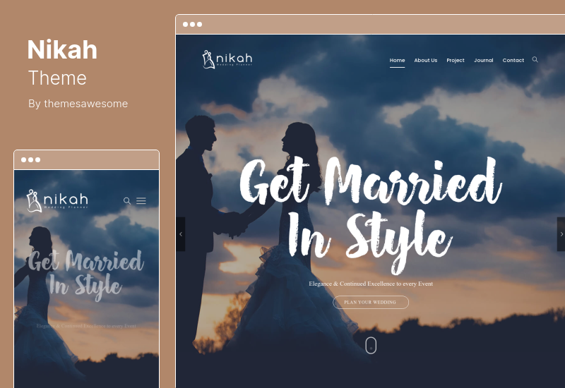 Thème Nikah - Thème WordPress pour organisateur et planificateur de mariage