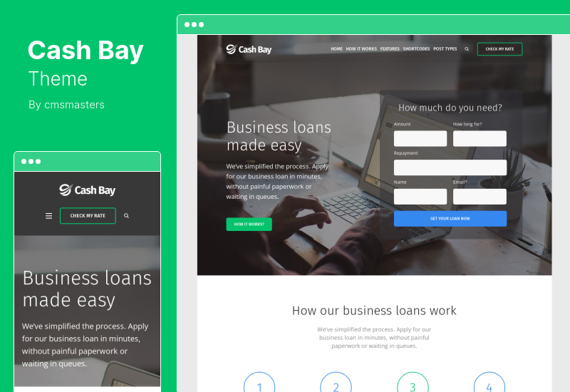 Cash Bay Theme - Motyw WordPress Banking and Payday Loans