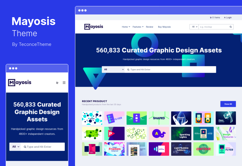 Mayosis Theme - Тема WordPress для цифрового рынка