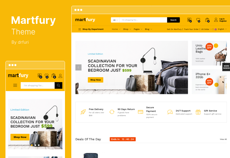Martfury Theme - тема WordPress для торговой площадки WooCommerce