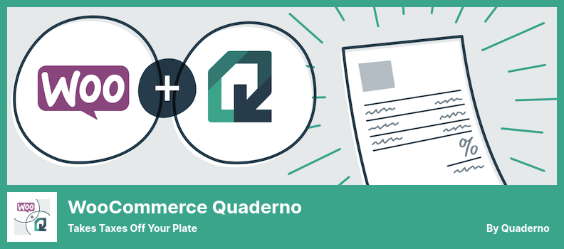 Плагин WooCommerce Quaderno — снимает налоги с вашей тарелки