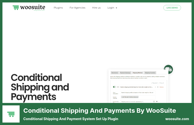WooSuite 플러그인을 통한 조건부 배송 및 결제 - 조건부 배송 및 결제 시스템 설정 플러그인