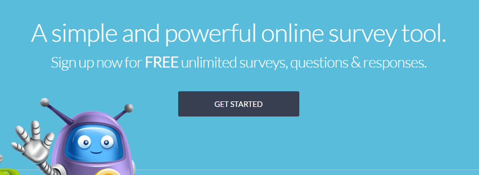 SurveyPlanet ana sayfası.