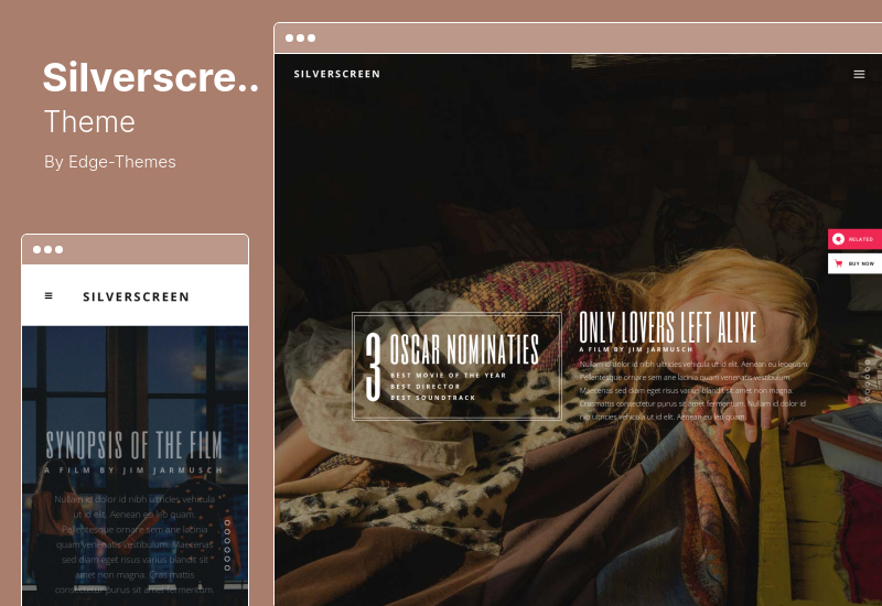 موضوع Silverscreen - موضوع WordPress للأفلام وصانعي الأفلام وشركات الإنتاج