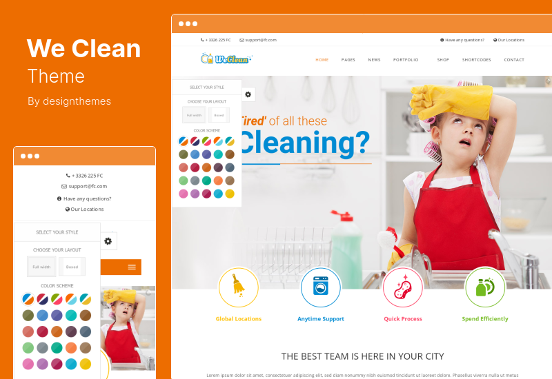 We Clean Theme - ทำความสะอาดธีม WordPress