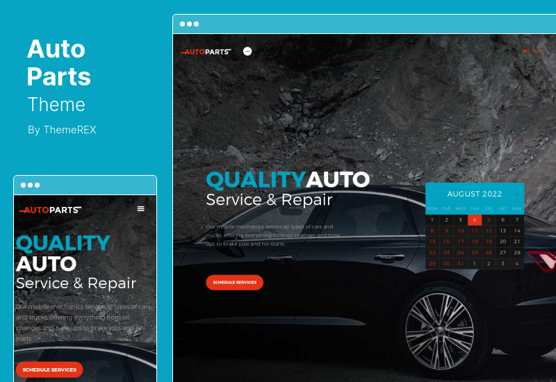 Tema AutoParts - Tema WordPress para loja de peças de automóveis e serviços automotivos