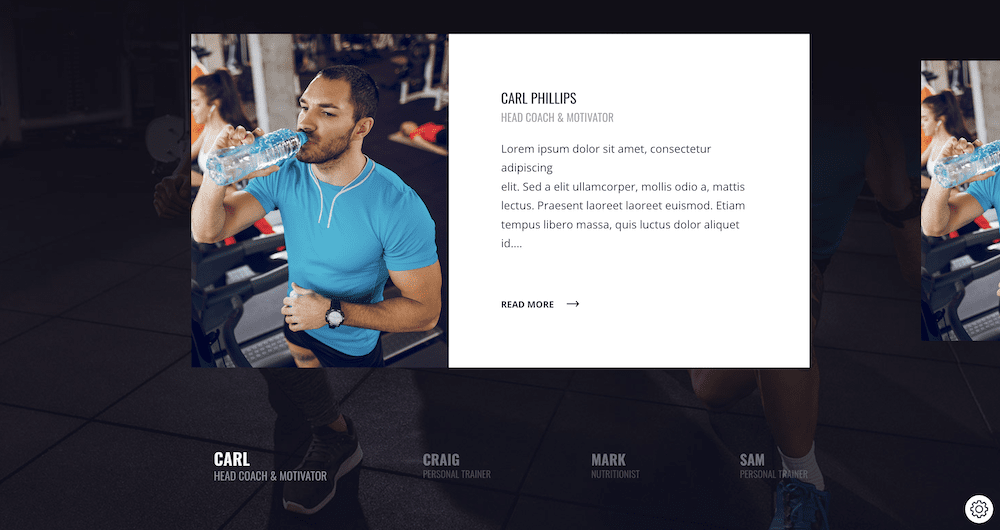 FitPro 網站構建器主頁。