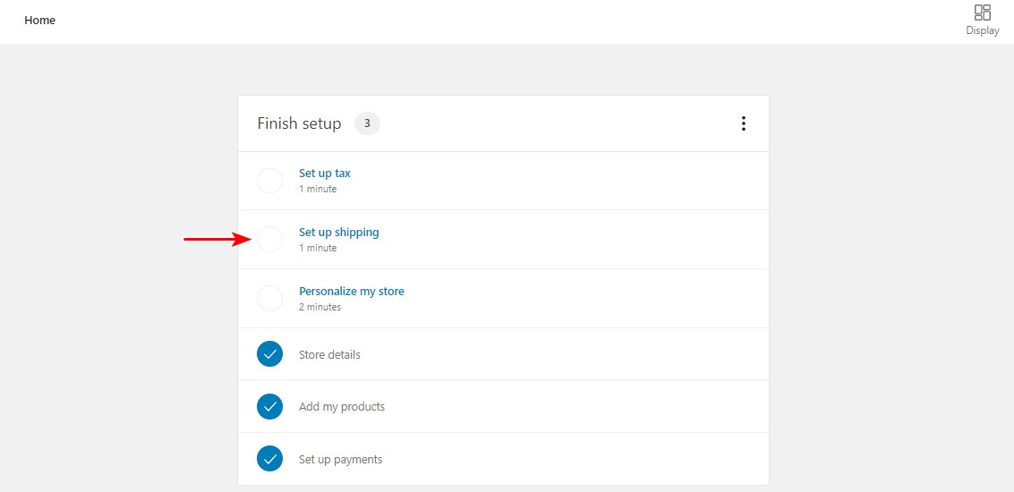 WooCommerce menyelesaikan penyiapan penyiapan pengiriman