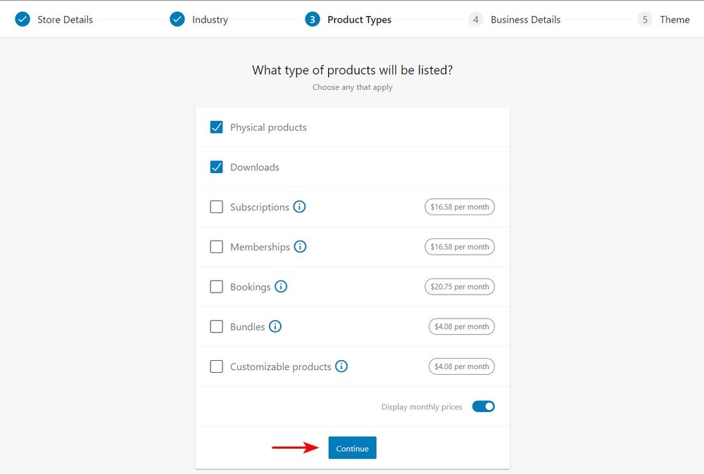 Wizard Pengaturan WooCommerce 3