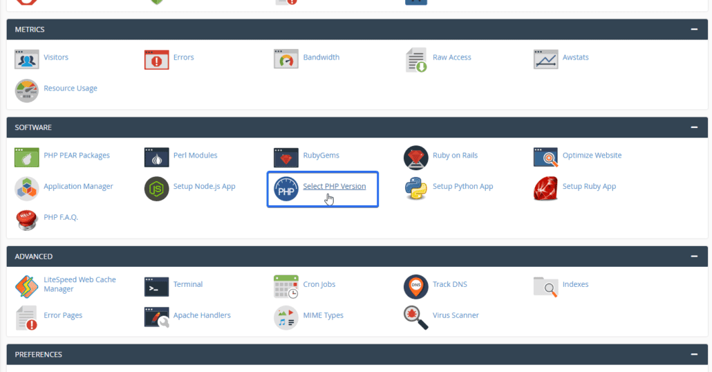 Pannello di controllo cPanel