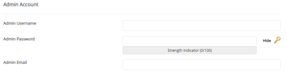WordPress 帳戶管理員設置
