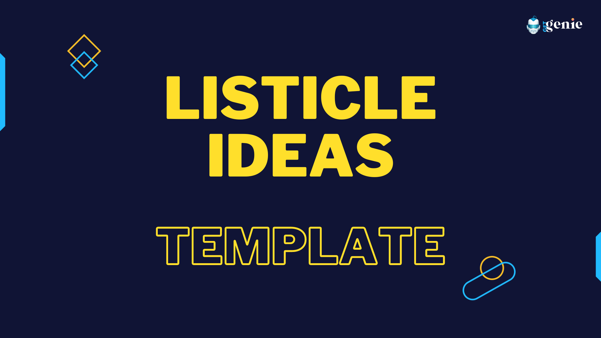 GetGenie - Twój Asystent SEO i Treści - Szablon Listicle Ideas - Wpmet, XpeedStudio