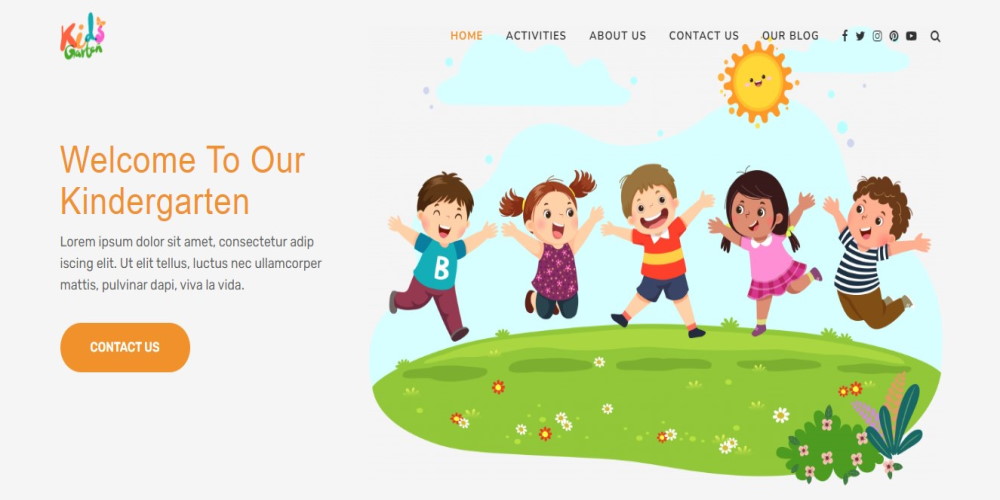 การสาธิตอนุบาลธีม Soledad WordPress