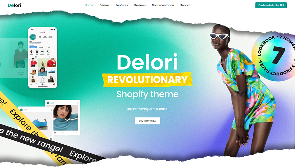 Utilisation du thème Delori pour Shopify Customer Engagement