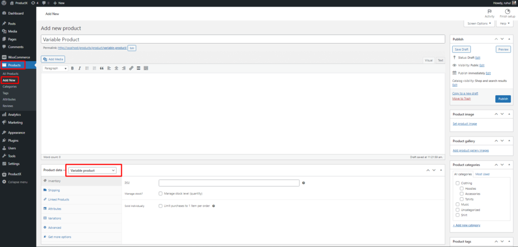 أنواع منتجات WooCommerce: نظرة عامة كاملة 5 Variable Product