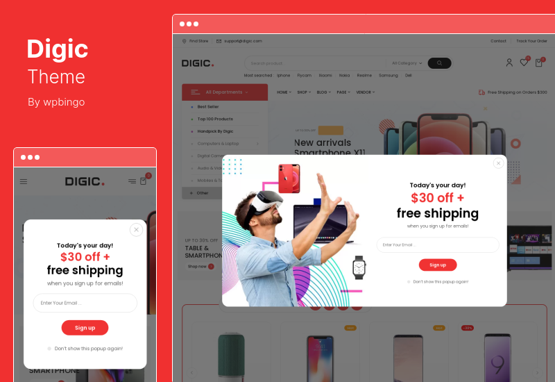 Tema Digic - Tema WooCommerce para tienda de electrónica