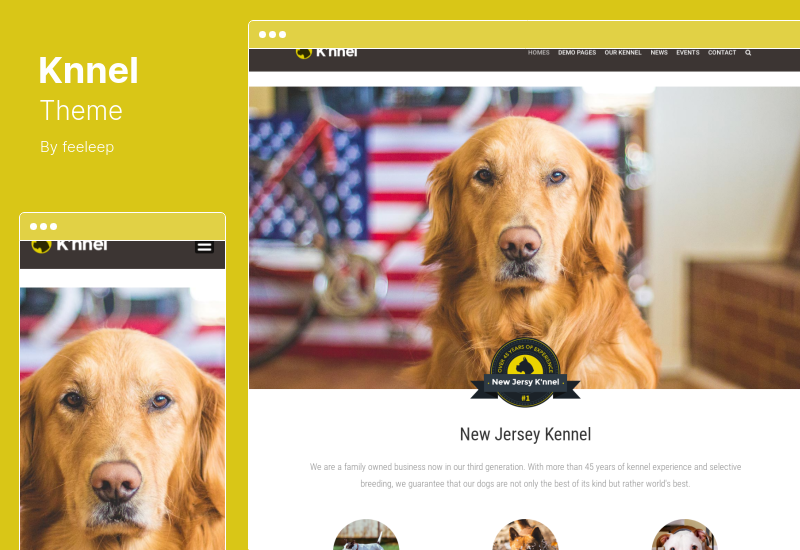 Tema Knnel - Tema de WordPress para criador de perros definitivo