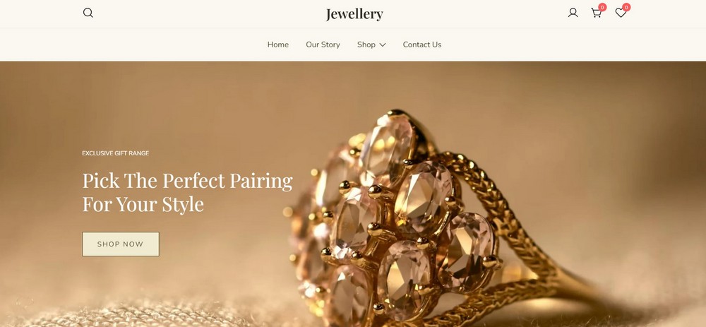 temas de wordpress de botiga para diseñadores de joyas