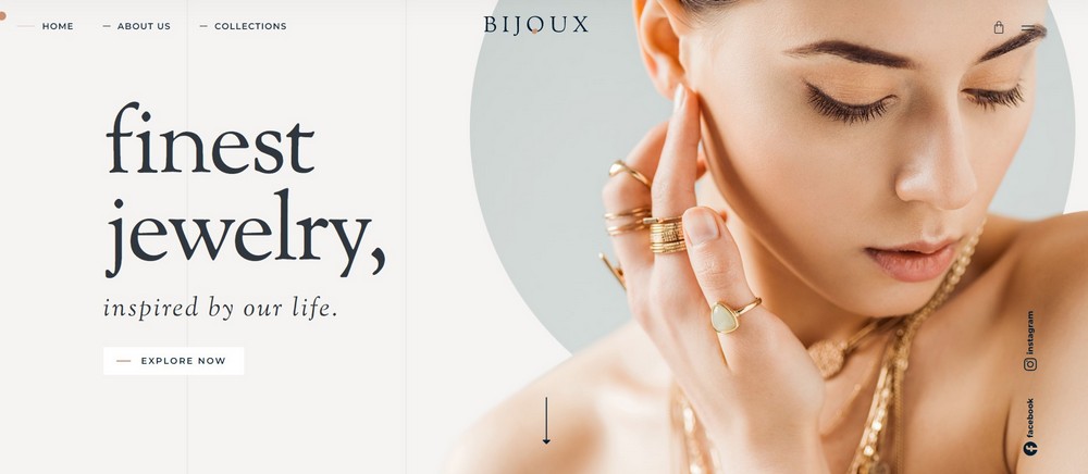 bijoux tema de wordpress para la venta de joyas