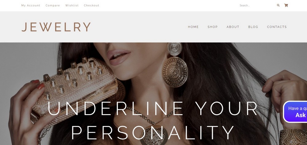 temas de wordpress de joyería para diseñadores de joyería
