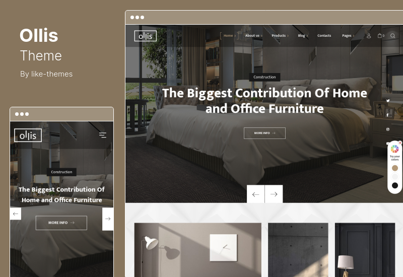 Ollis Theme - Tema de WordPress para agencias de arquitectura y diseño de interiores