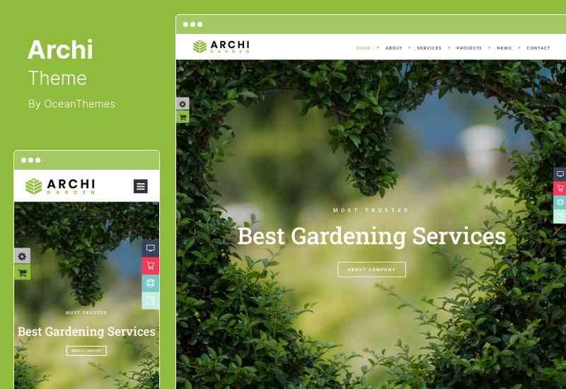 Archi Theme - Tema de WordPress para diseño de interiores