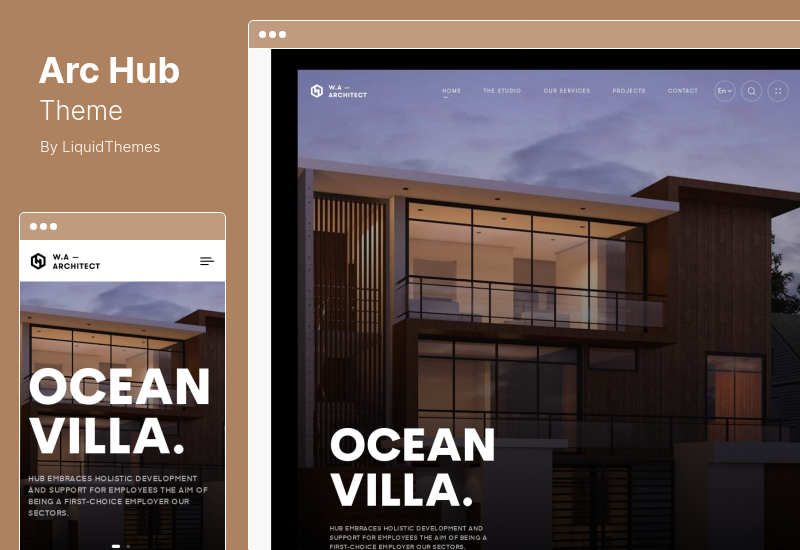 Tema ArcHub - Tema de WordPress para arquitectura y diseño de interiores