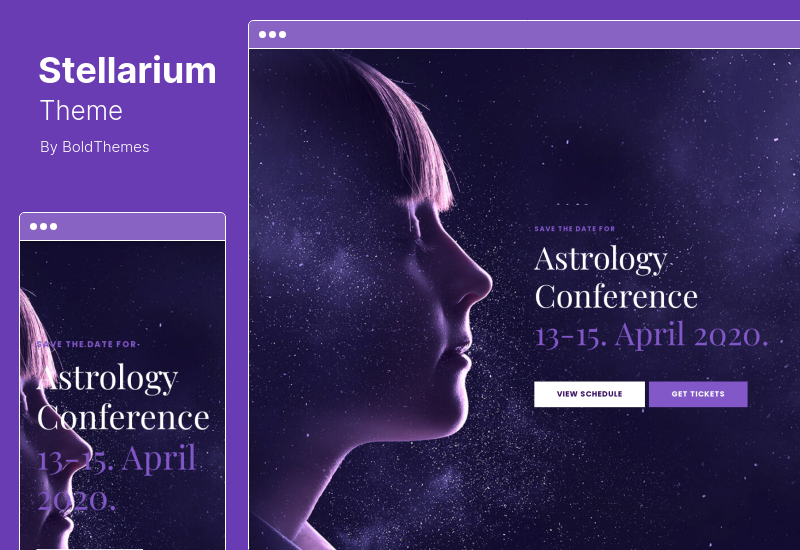 Motyw Stellarium - Horoskop i Astrologia Motyw WordPress