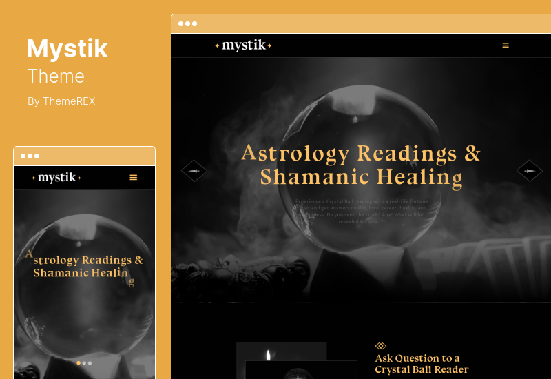 Motyw Mystik - Motyw WordPress Wróżenie z astrologii i ezoterycznych horoskopów