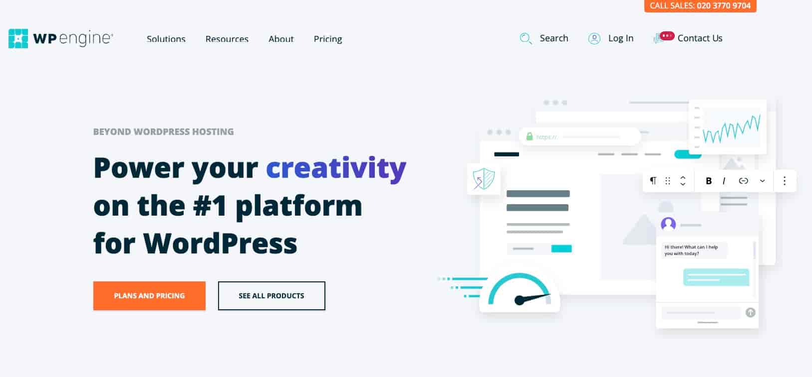 استضافة WP Engine AWS WordPress على خطط مخصصة