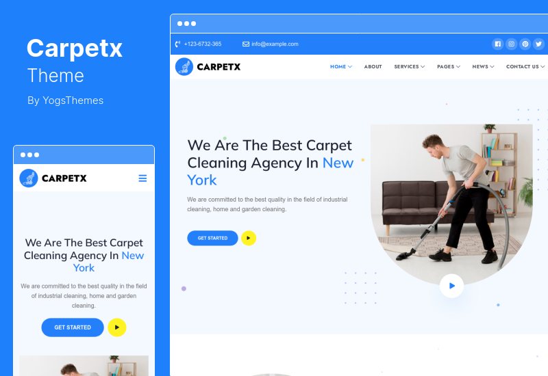 Carpetx テーマ - 清掃サービス WordPress テーマ