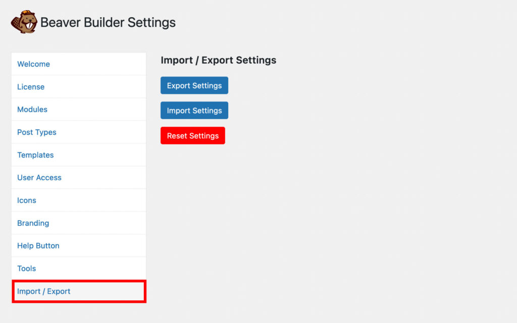 Beaver Builder 2.6 の詳細設定
