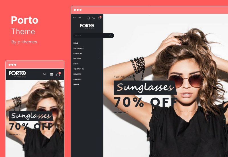 موضوع بورتو - موضوع متعدد الأغراض و WooCommerce