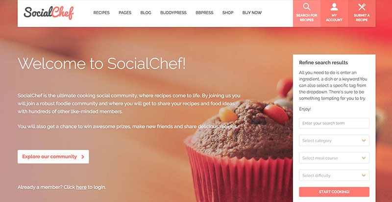 SocialChef WordPress-Theme