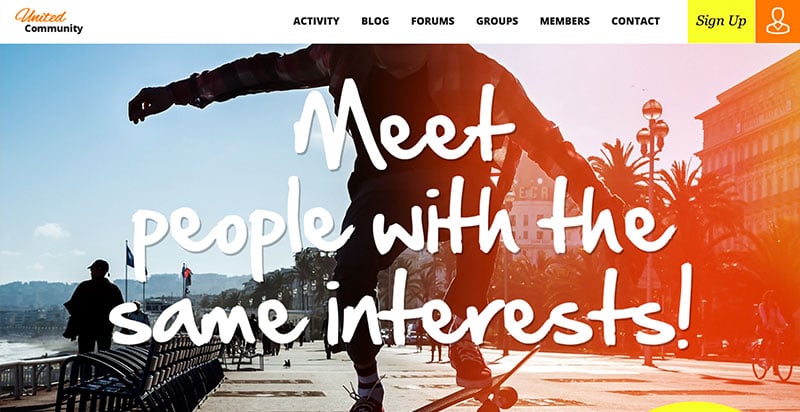 United Community BuddyPress-Design