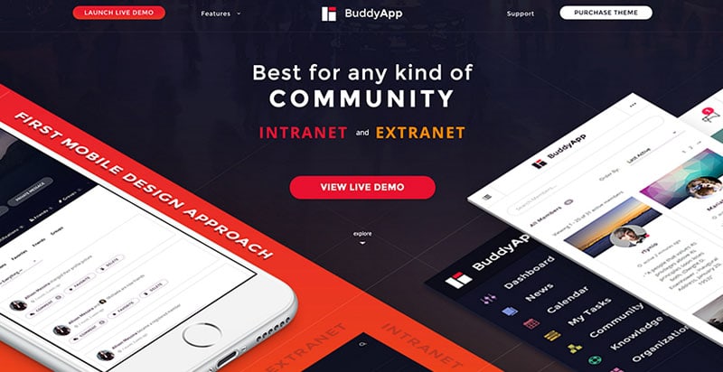 BuddyApp BuddyPress-Design
