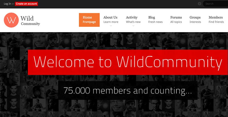 Wild Community BudyPress-Thema