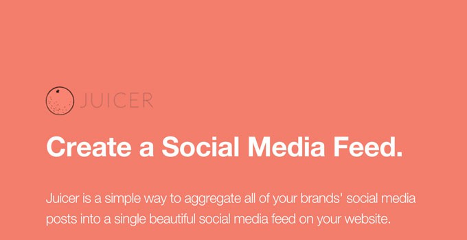Flux de médias sociaux de Juicer