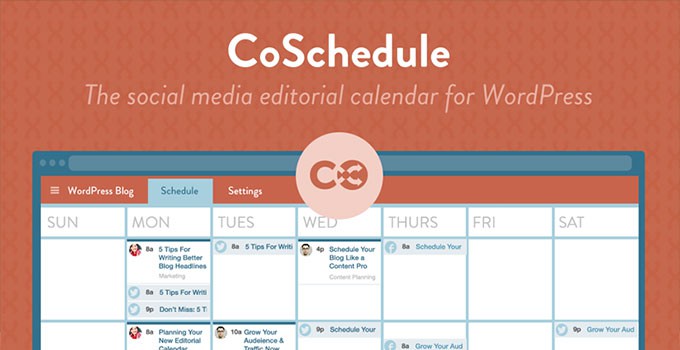 Calendrier éditorial WordPress CoSchedule