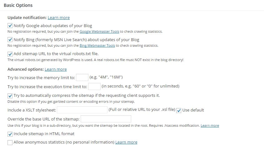 Wtyczka Google XML Sitemaps