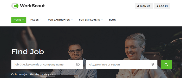 WorkScout - 工作委员会 WordPress 主题