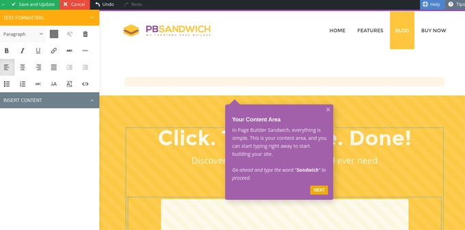 Page Builder Sandwich - Конструктор веб-сайтов с перетаскиванием для WordPress
