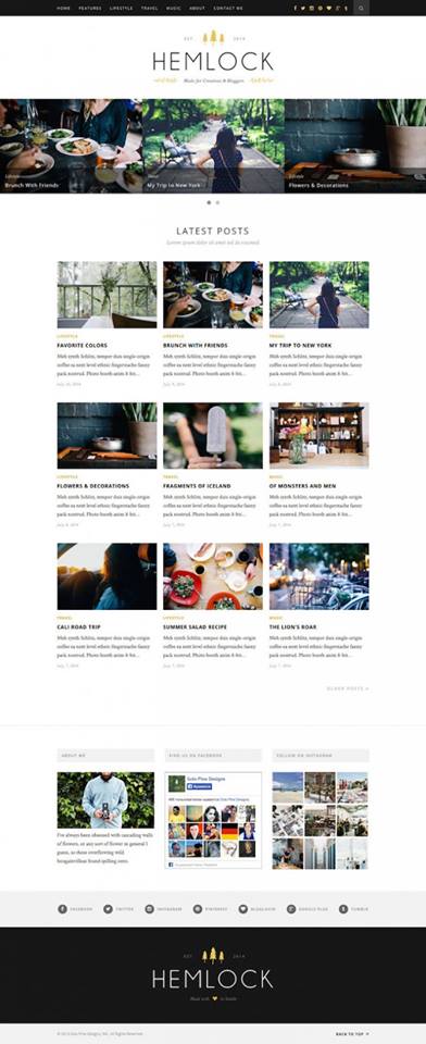 ツガ, ブログのテーマ, WordPress のテーマ