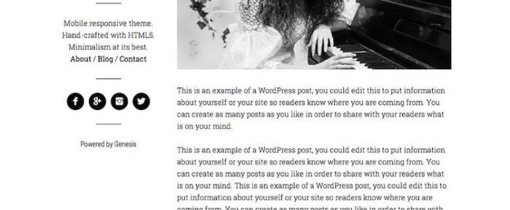StudioPress Wintersong Pro、ブログのテーマ、WordPress のテーマ