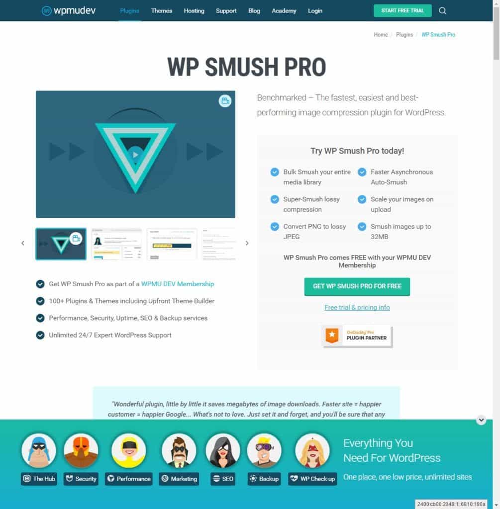 WP Smush PRO - WordPress の画像圧縮プラグイン