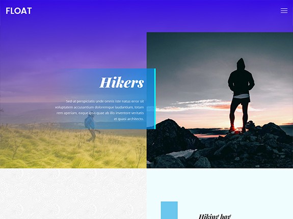 Tema WordPress fluttuante