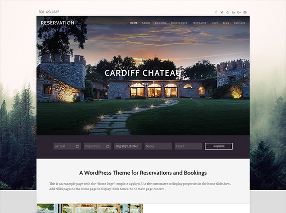 Prenotazione tema WordPress