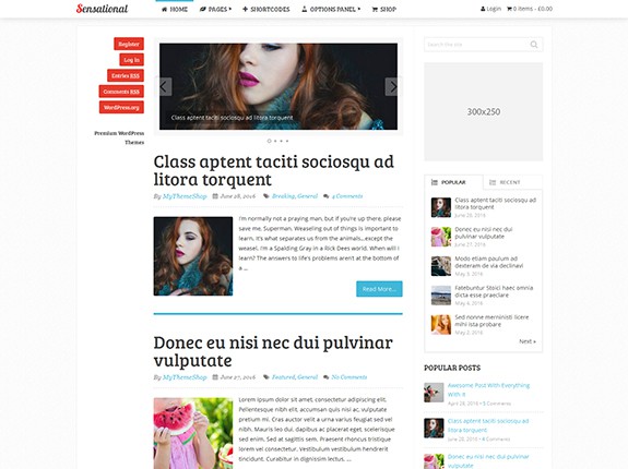 Tema WordPress sensazionale