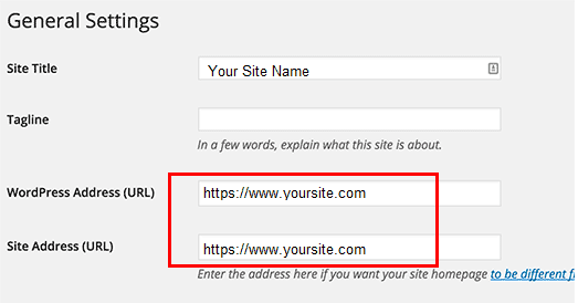 Adăugați HTTPS la adresa URL WordPress