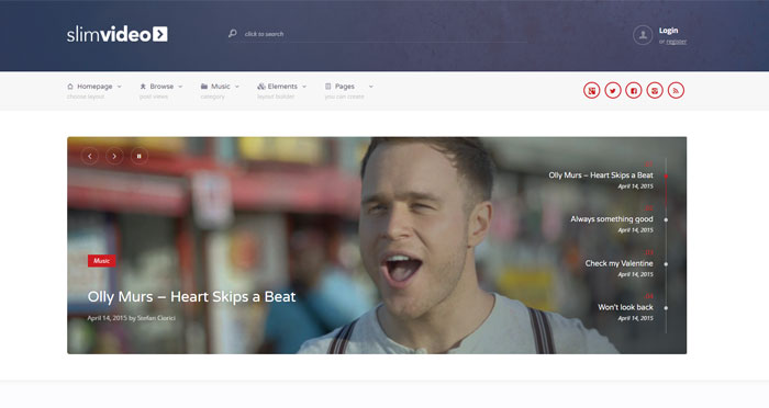 Slimvideo WordPress Theme